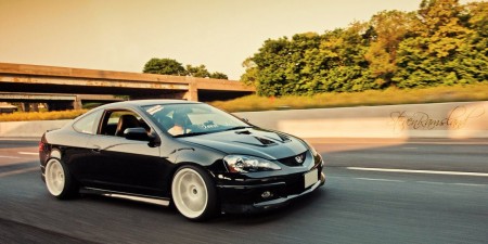 2012 Acura on Super Clean White Rims On Black Acura Rsx  73