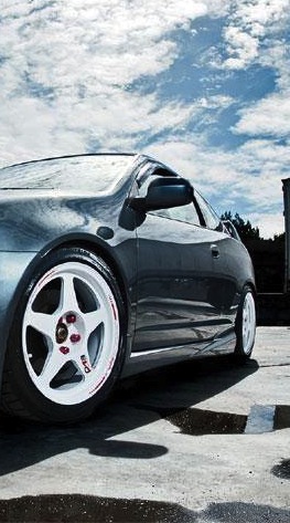 White Rims on Grey Acura Rsx With White Rims     Simply Beautiful    Rpm City