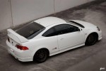 White Acura RSX with Black Rims Type-R Slammed! 