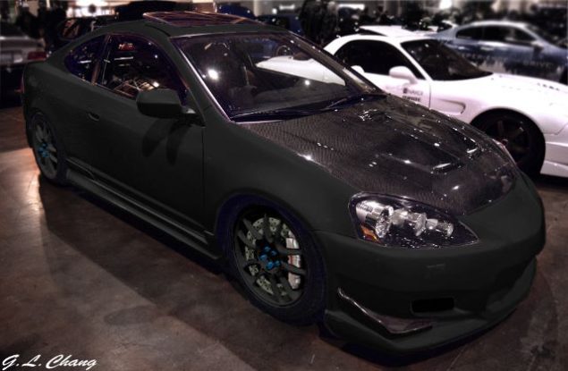 Flat Black Acura RSX DC5! 