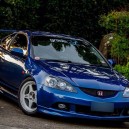 Blue RSX and white rims