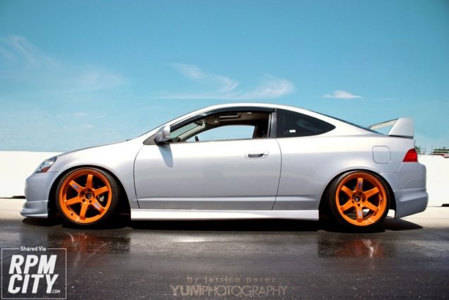 Love this Silver RSX & Orange rim combo! 