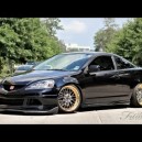 Sick Black RSX with Gold rims lowered, slammed and perfected.  Man I like this!