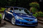 Blue RSX and white rims